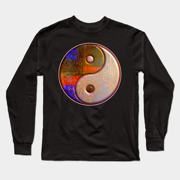 Ying Yang Long Sleeve T-Shirt by crunchysqueak